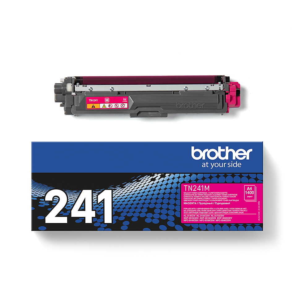 Oriģinālā Brother TN241M tintes kasetne – fuksīna krāsā  3